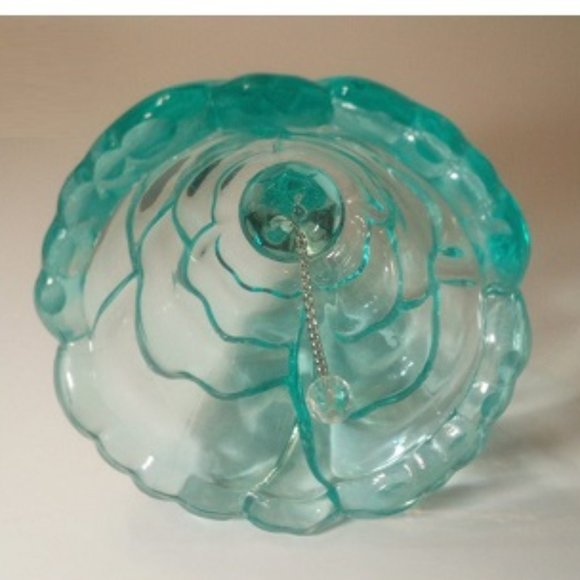 Fenton Teal Blue Butterlfly Drape Bell - Vintage 1990s - Beautiful condition - Picture 7 of 8
